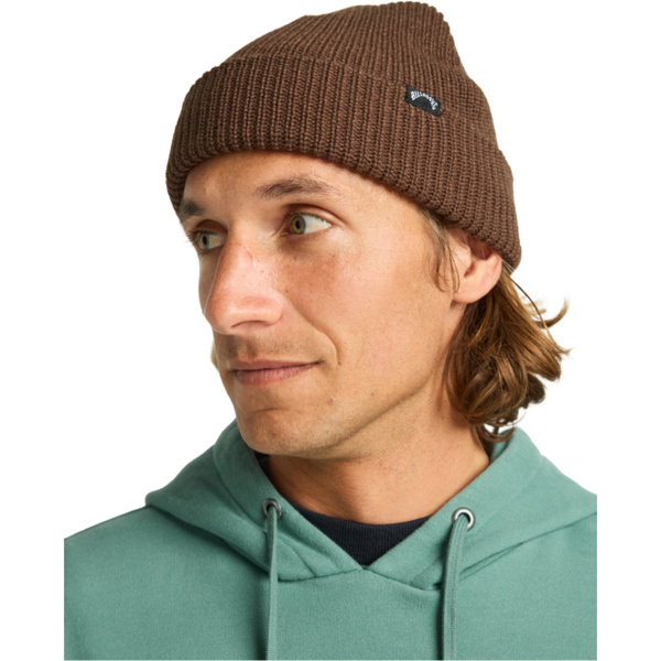2025  Billabong   Männer  Arcade Skull Fit Cuffed Beanie ABYHA00512  Dark Cedar